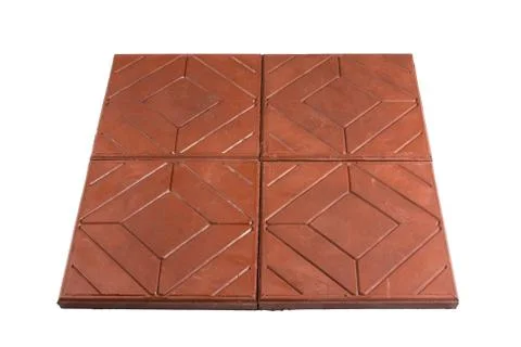 Red stones pavement Stock Photos