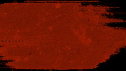 Red Stop Motion Textured Paper with Paint Brush Strokes Looping on Black Stock Footage 347760145