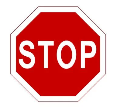 Red stop sign Stock Illustration