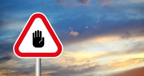 Red stop sign Stock Photos
