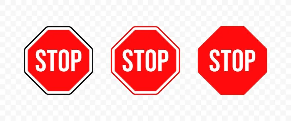 Red stop sign vector design Stock Illustration