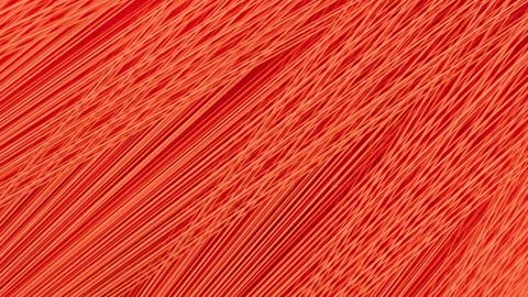 Red straight strands texture background, sewing equipment, loom equipment at Stock Photos