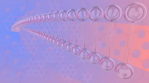 Red strain on blue pink background Illustrazione stock