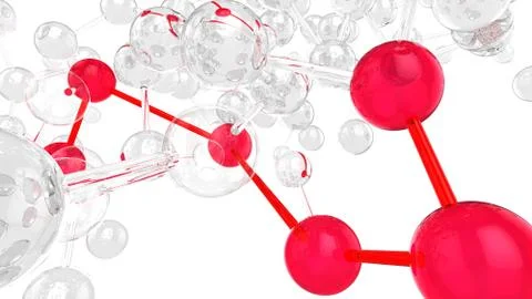 Red strain infected network Stock Illustration