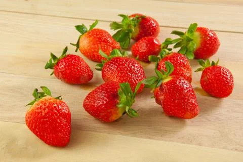 Red strawberries Stock Photos