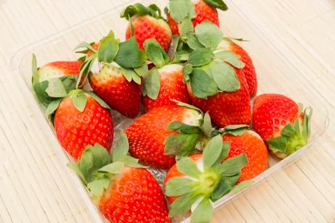 Red strawberries Stock Photos
