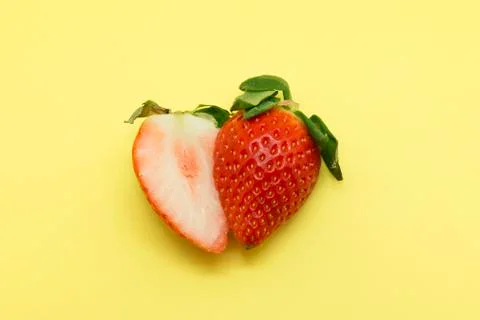 Red strawberries Stock Photos