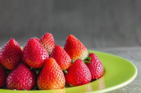 Red strawberries Stock Photos