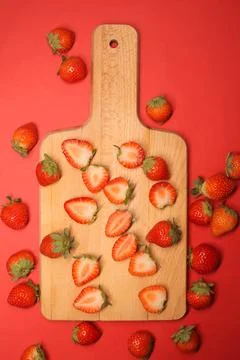 Red strawberries Stock Photos