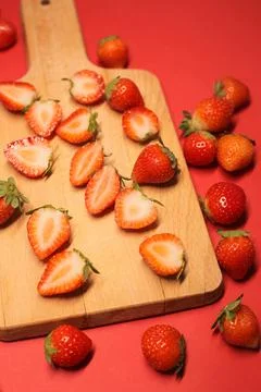 Red strawberries Stock Photos