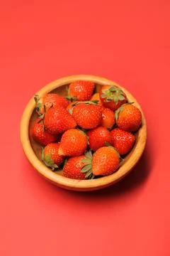 Red strawberries Stock Photos
