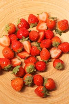 Red strawberries Stock Photos