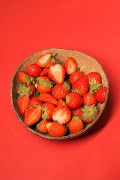 Red strawberries Stock Photos