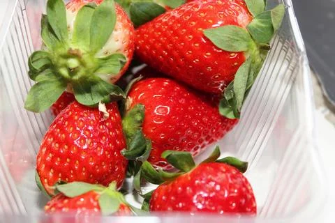 Red strawberries Stock Photos