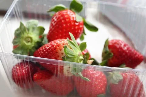 Red strawberries Stock Photos