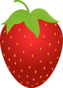 Red Strawberry icon Stock Illustration