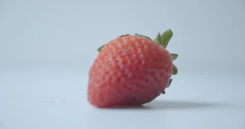 Red strawberry rack focus Stock Footage 127401379