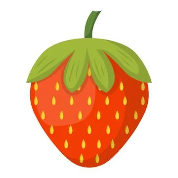 Red strawberry vector illustration Stock Illustration