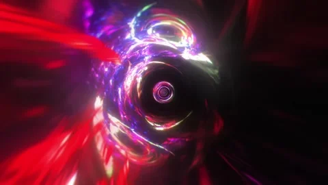 Red Streak Tunnel VJ Loop Stock Footage 329997672