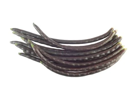 Red string bean isolated on white background Stock Photos