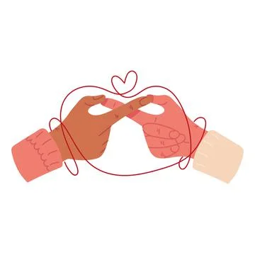 Red string destiny Stock Illustration