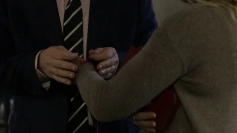 Red String on Woman Hand Stock Footage 74764383