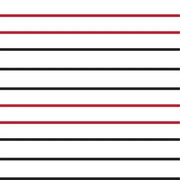 Red Stripe seamless pattern background in horizontal style Stock Illustration