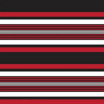 Red Stripe seamless pattern background in horizontal style Illustrazione stock