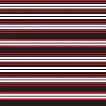 Red Stripe seamless pattern background in horizontal style Illustrazione stock