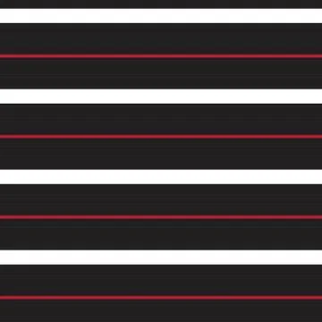 Red Stripe seamless pattern background in horizontal style Illustrazione stock