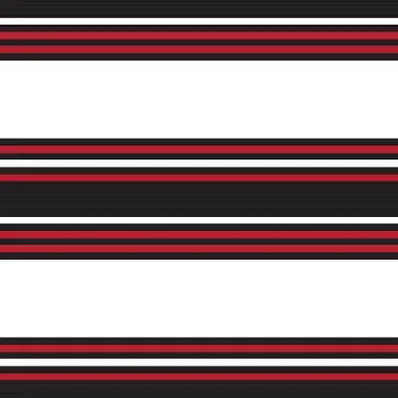 Red Stripe seamless pattern background in horizontal style Illustrazione stock