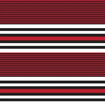 Red Stripe seamless pattern background in horizontal style Illustrazione stock