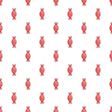 Red striped candy seamless pattern for sweet background 库存插图