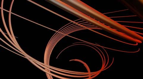 Red stroke twisted Stock Footage 55360798