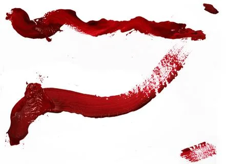 Red strokes for vibrant creativity Foto stock