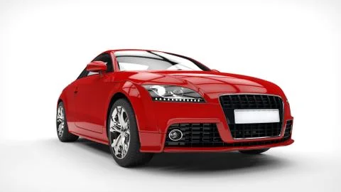 Red Strong Car Stock Illustration