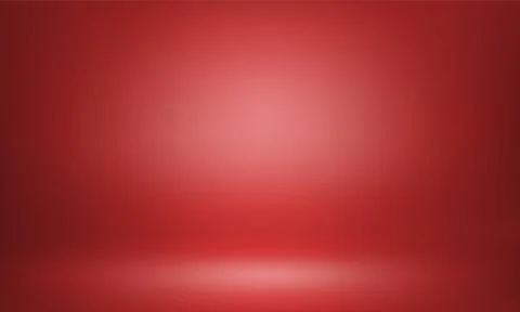 Red studio background or backdrop 3D room lightbox Illustrazione stock