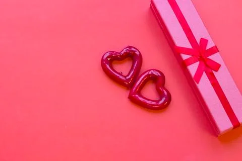 Red St.Valentine's background Stock Photos