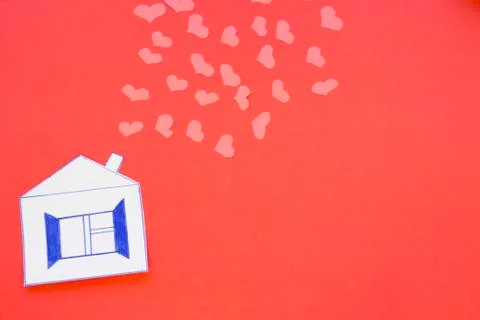 Red St.Valentine's background Stock Photos
