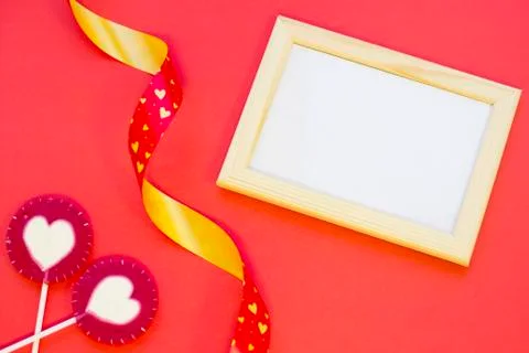 Red St.Valentine's background Stock Photos