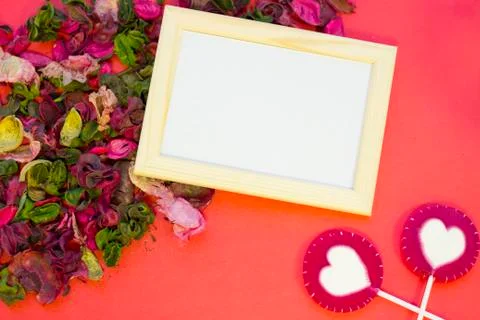 Red St.Valentine's background Stock Photos