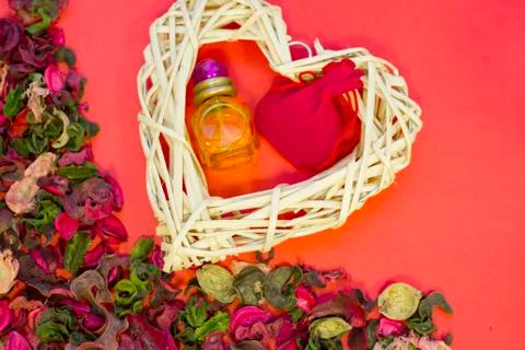 Red St.Valentine's background Stock Photos