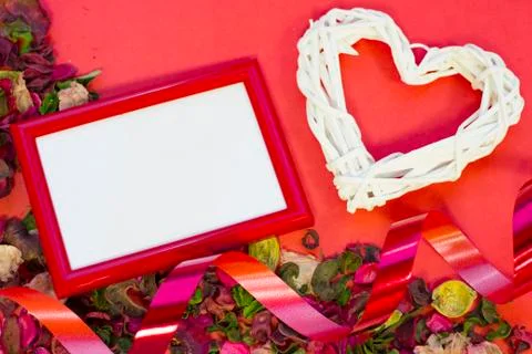 Red St.Valentine's background Stock Photos