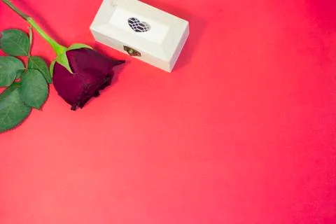 Red St.Valentine's background Stock Photos