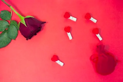 Red St.Valentine's background Foto stock