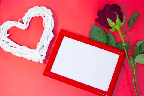 Red St.Valentine's background Stock Photos