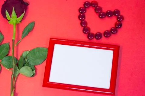 Red St.Valentine's background Stock Photos