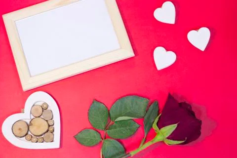 Red St.Valentine's background Foto stock