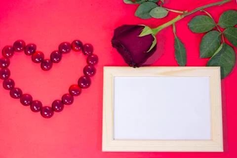 Red St.Valentine's background Stock Photos