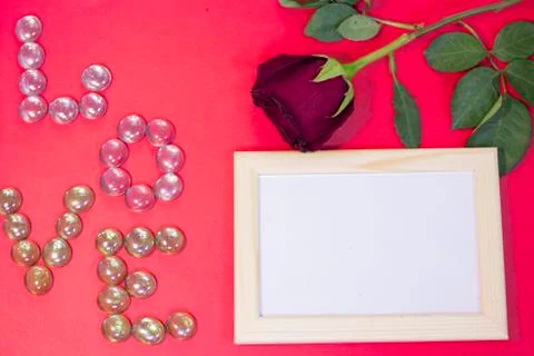 Red St.Valentine's background Foto stock